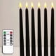 thumbnail image 1 of 6 Pack Black LED Taper Candles, Window Candles, Candle Lights, Long Candles, Battery Powered Candles(Battery Not Included), Electric Candles Window Li, 1 of 5