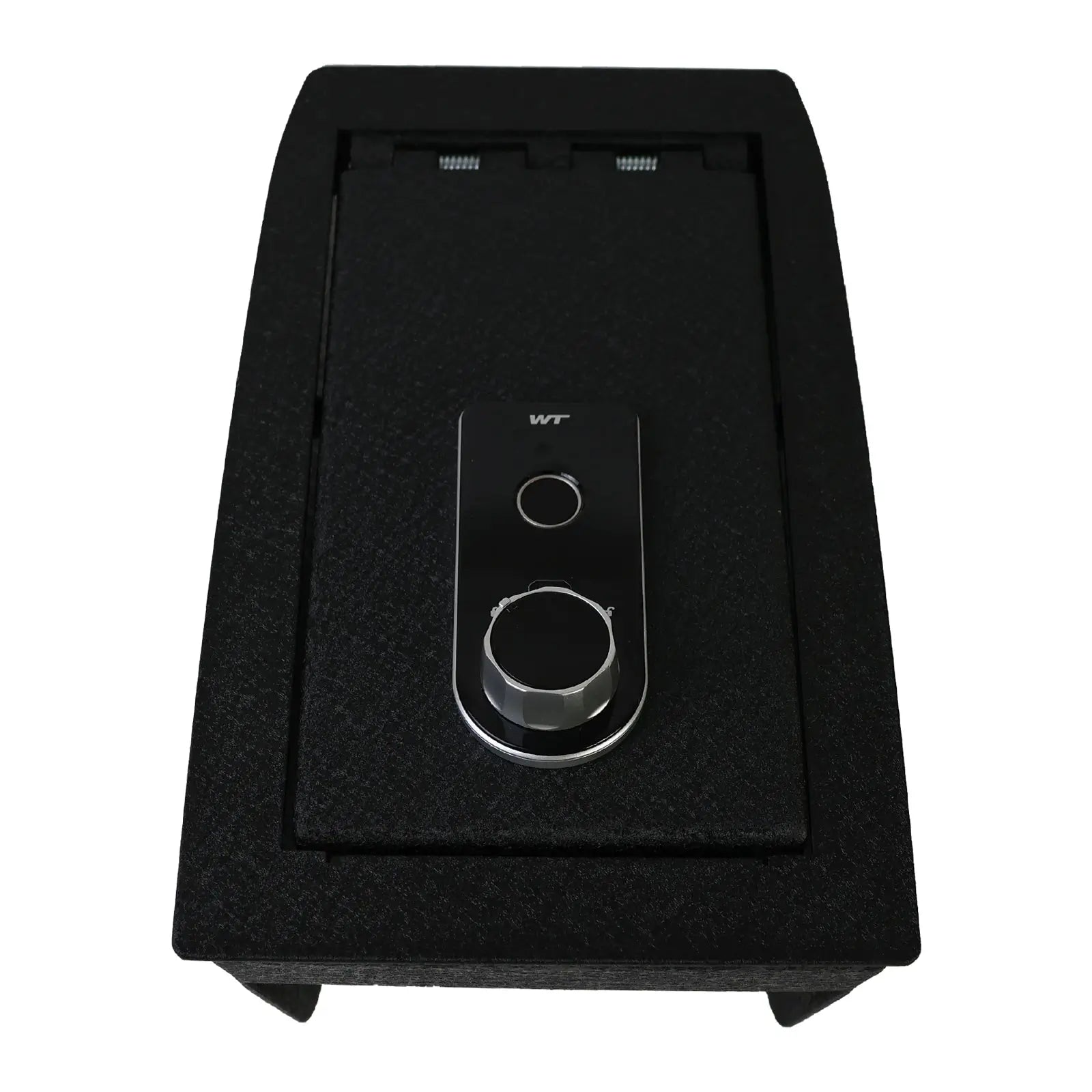 Console Safe Gun Safe for Car, WASAI Premium In-vehicle Console Gun Vault Lockbox Compatible with FORD BRONCO SPORT 2021-2024, Fingerprint Lock with Backup Key.