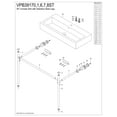 thumbnail image 4 of Kingston Brass VPB39177ST New Haven 39" Porcelain Console Sink with Stainless Steel Legs (1-Hole), White/Brushed Brass, 4 of 6