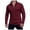 1 - Wine, variant on Solid Mens Shirt Zip Jacquard Tshirt Long Sleeve High Neck T Shirt Men,Red,XXL