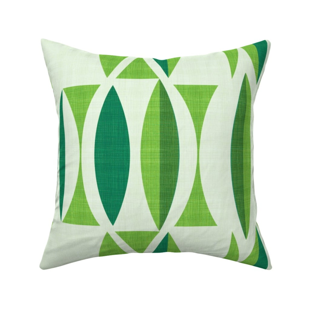 Herb Garden Sage Green Throw Pillow Cover w Optional Insert by Roostery