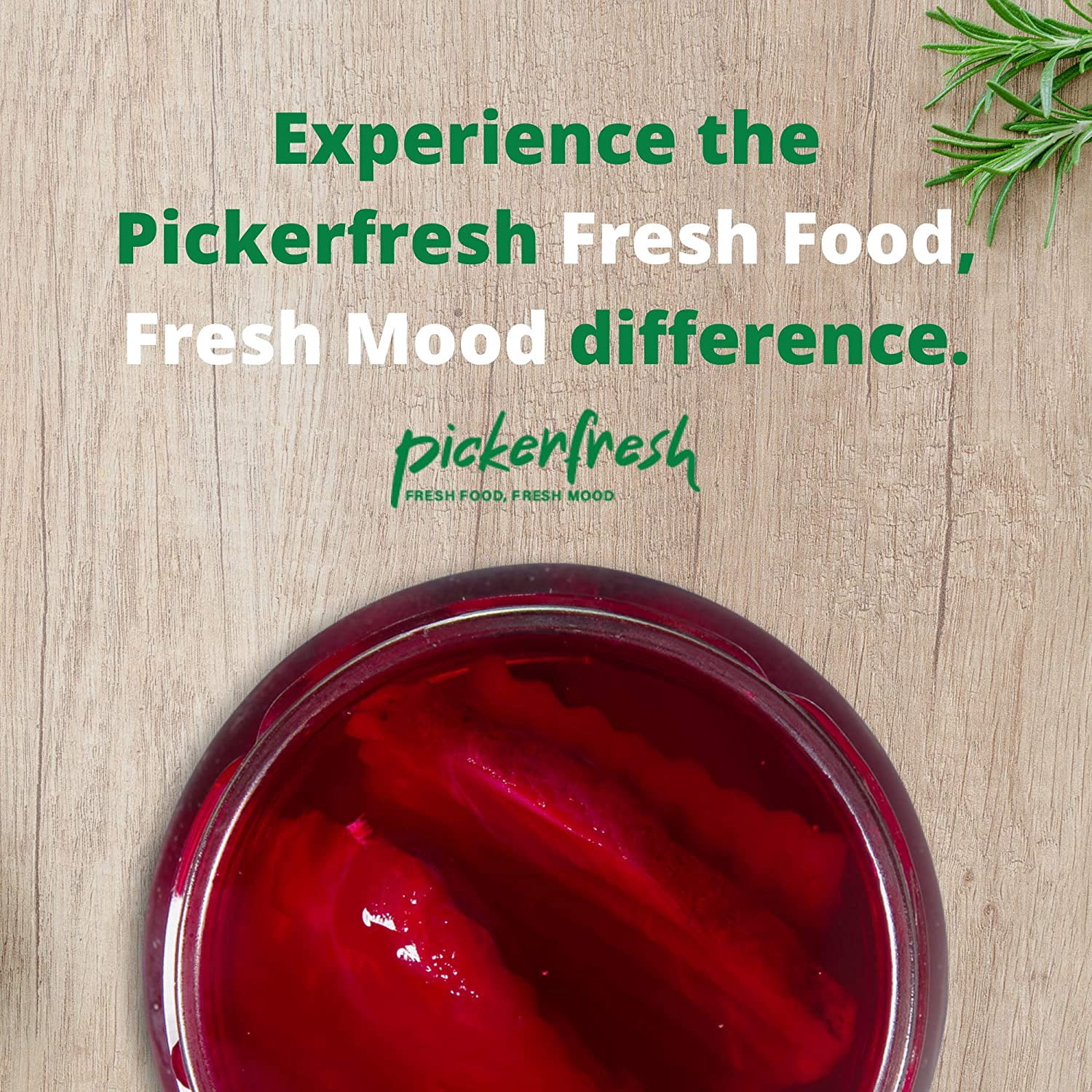 Pickerfresh Pickled Beets - Crinkle Cut Sliced Beetroot - Simple Natural Ingredients - Non-GMO, No Artificial Color & No Preservatives - 16 oz Pack of 6