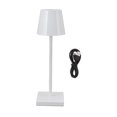 thumbnail image 3 of Lampe Tactile à DEL, Lampe de Table Sans Fil Rechargeable Moderne à Haute Luminosité avec Interrupteur Tactile à Intensité Réglable pour l'Extérieur pour Bar Or,Argent,Noir,Blanc, 3 of 8
