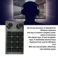 thumbnail image 3 of Programmable Macro Keyboard, Mini Keypad Multifunctional Shortcut One Handed Wired USB with RGB Light for PC, 3 of 8