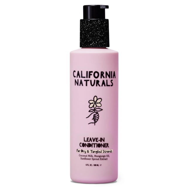 California Naturals Acondicionador sin enjuague Leche de coco Cuidado del cabello Desenredante Natural Vegano Sin parabenos ni sulfatos Suavizador y estilizador para cabello seco encrespado y todo tip