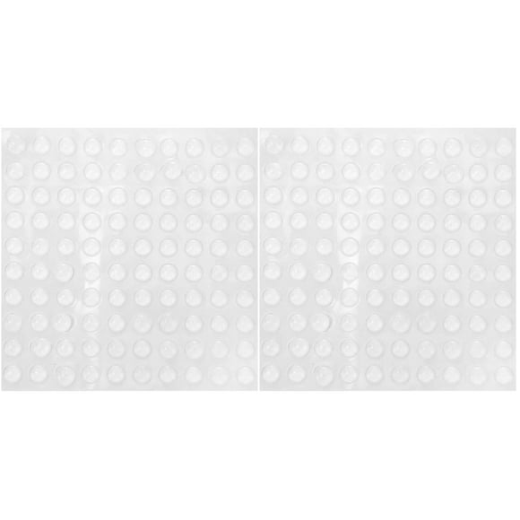 200 pcs Clear Adhesive Bumper Pads for Visually Impaired Self-Adhesive Bumper Particle Sheets