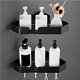 thumbnail image 5 of Bearachild Estante de ducha Triángulo a prueba de herrumbre Organizador de almacenamiento Estante de baño sólido negro multipropósito con accesorios de Accesorios de baño No.1 Bearachild HA025804-01, 5 of 6