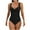 86 Black, variant on Feimerou Women's One Piece Swimsuits Tummy Control Front Cross Push Up Bathing Suits High Waisted Slimming Backless V Neck Swimwear