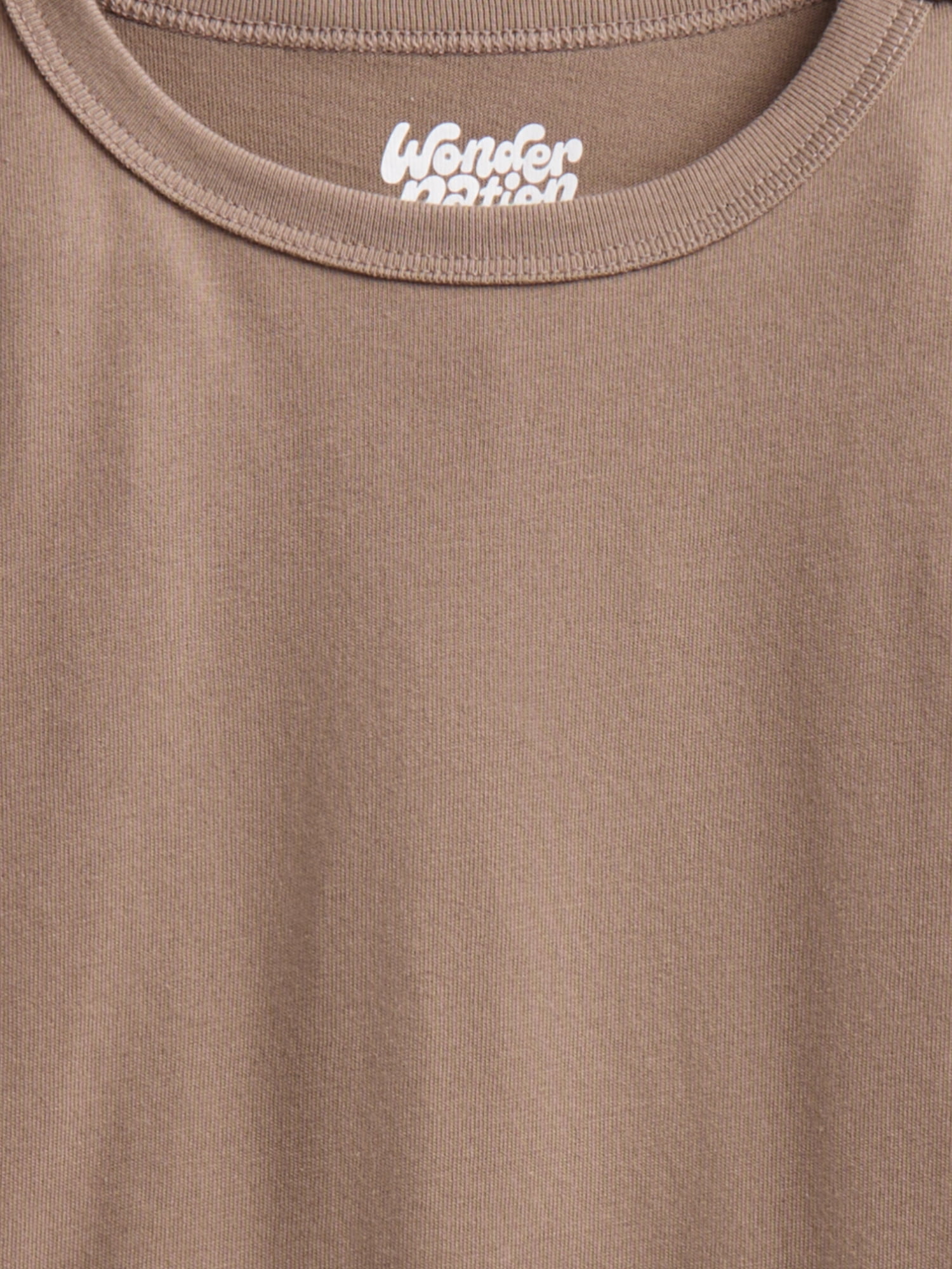 Wonder Nation Boys' Kid Tough Tee with Long Sleeves, Sizes XS-XXL & Husky