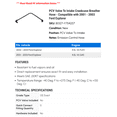 thumbnail image 2 of PCV Valve To Intake Crankcase Breather Hose - Compatible with 2001 - 2003 Ford Explorer 2002, 2 of 2