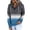 Blue, variant on Spring Tops for Women Hoodies for Women's Fashion Printed Pocket Long Sleeve Blouse Casual Tops Sweatershirt Button Hoodies
