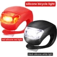 thumbnail image 2 of LED Bike Lights Set Waterproof Silicone Clip On Bicycle Front Rear Safety Light for Night Riding 24 pack, 2 of 5
