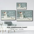 thumbnail image 4 of Jolly Snowman Collection A - Framed Gallery Wrapped Holiday Canvas - 25 x 37 - Black Frame, 4 of 8