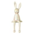 thumbnail image 5 of BAETEUY Sitting Rabbit Figurine Long Ears Bunny Resin Statue Sculpture Home Office Bookshelf Desktop Animal Decoration Ornament, 5 of 8