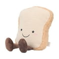 thumbnail image 2 of Juguete de peluche de comida para niños, suave, de algodón PP, divertido y lindo pan relleno, almohada, regalo de cumpleaños, decoración del hogar, pan, 2 of 14