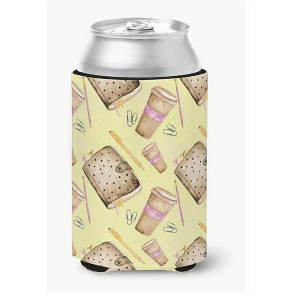 Watercolor Coffee & Journal Can or Bottle Hugger