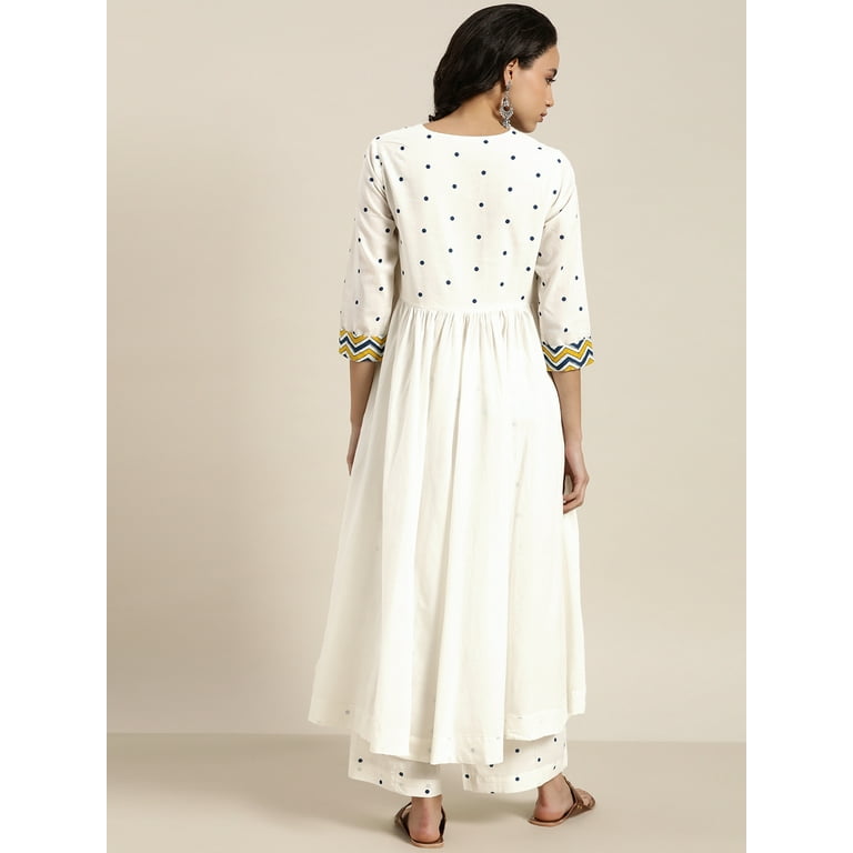 Sangria clearance white anarkali