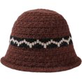 thumbnail image 4 of CoCopeaunts Autumn Winter Bucket Hats for Women Knitted Splice Bucket Hat Leisure Simple Fisherman Hat Warm Ear Protection, 4 of 8