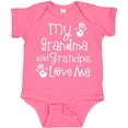 thumbnail image 3 of Inktastic Grandma Grandpa Love Me Girls Boys or Girls Baby Bodysuit, 3 of 5
