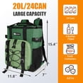 thumbnail image 3 of Cooler Backpack, 2WIN2BUY 24 Cans Insulated Lunch Backpack Cooler Leakproof, Keeps Hot/Cold for Up to 16 Hours, Lightweight Waterproof Beach Travel Camping Cooler Bag for Men and Women, 3 of 7