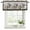 Dark Brown Gray Green, variant on Spring Floral Curtain Valances for Windows, Kitchen Valance Window Treatments Panel 2 Pack, Pastoral Bottle Flowers Wood Brown Plaid Rod Pocket Short Curtains for Bathroom Bedroom 42 x 12 Inch