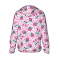 thumbnail image 3 of Daiia Cherry Strawberry UPF 50+ Sun Protection Hoodie Jacket Lightweight Long Sleeve Sun Shirt for Women Men with Pocket Hiking Outdoor-, 3 of 9