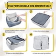 thumbnail image 3 of Asiento de coche para perros BurgeonNest, lavable, suave, gris, 11 kg, 3 of 6