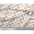 thumbnail image 2 of Soimoi Velvet Fabric Giraffe Kids Print Fabric by Yard 58 Inch Wide, 2 of 3