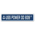 thumbnail image 1 of SignMission Power Dd 839 SSN- 4 x 18 Po A-16 Signe de la Rue - USS Power Dd 839, 1 of 1
