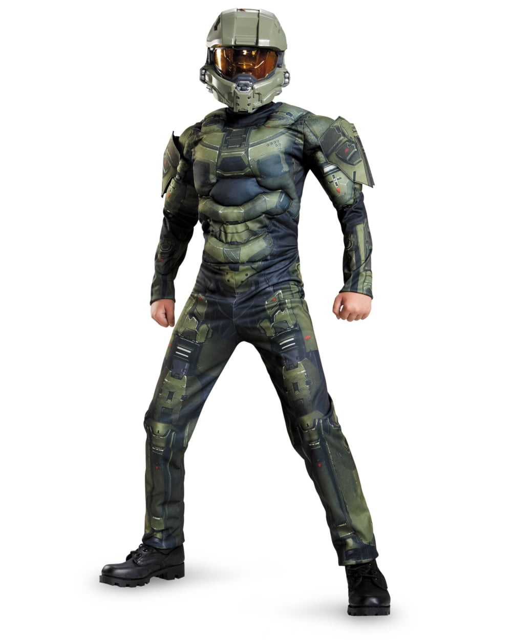 halo master chief classic muscle child dress up halloween costume walmartcom