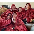 thumbnail image 7 of Catalonia Oversized Wearable Blanket Hoodie Sweatshirt, Comfortable Sherpa Lounging Pullover for Adults Men Women Teenagers Wife Girlfriend Gift, 7 of 7