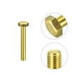thumbnail image 4 of Brass Hex Bolts, M8x55mm 3 Pack Fully Thread Grade 4.8 Machine Screws, 4 of 5