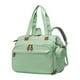 thumbnail image 1 of Bolsa de pañales, mochila con compartimento para zapatos, organizador divisor seco-húmedo, bolsa de viaje portátil, estuche para chupetes para las toa Verde, 1 of 8