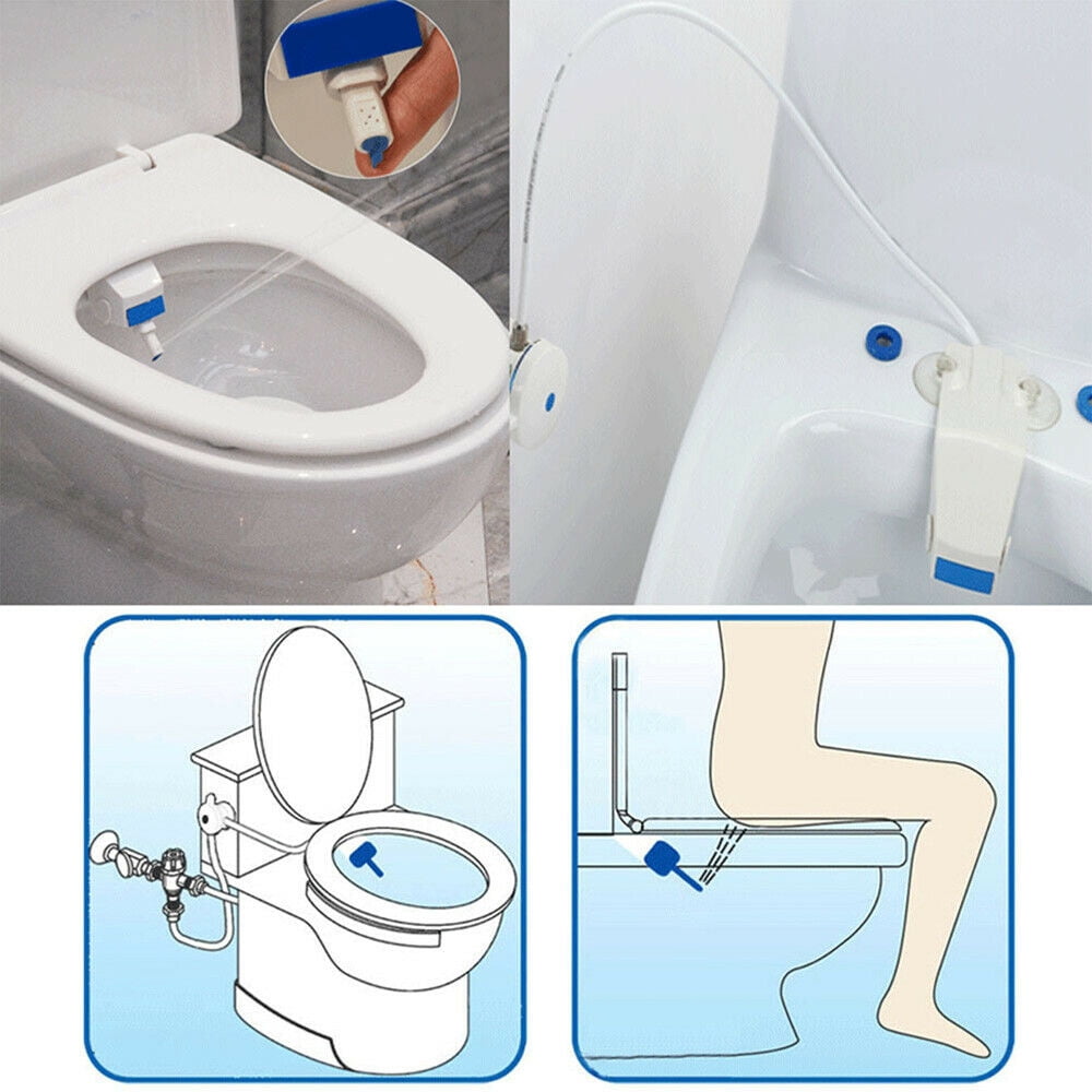 2020 NonElectric Home Bidet Toilet Seat Adjustable Angle Nozzle Fresh