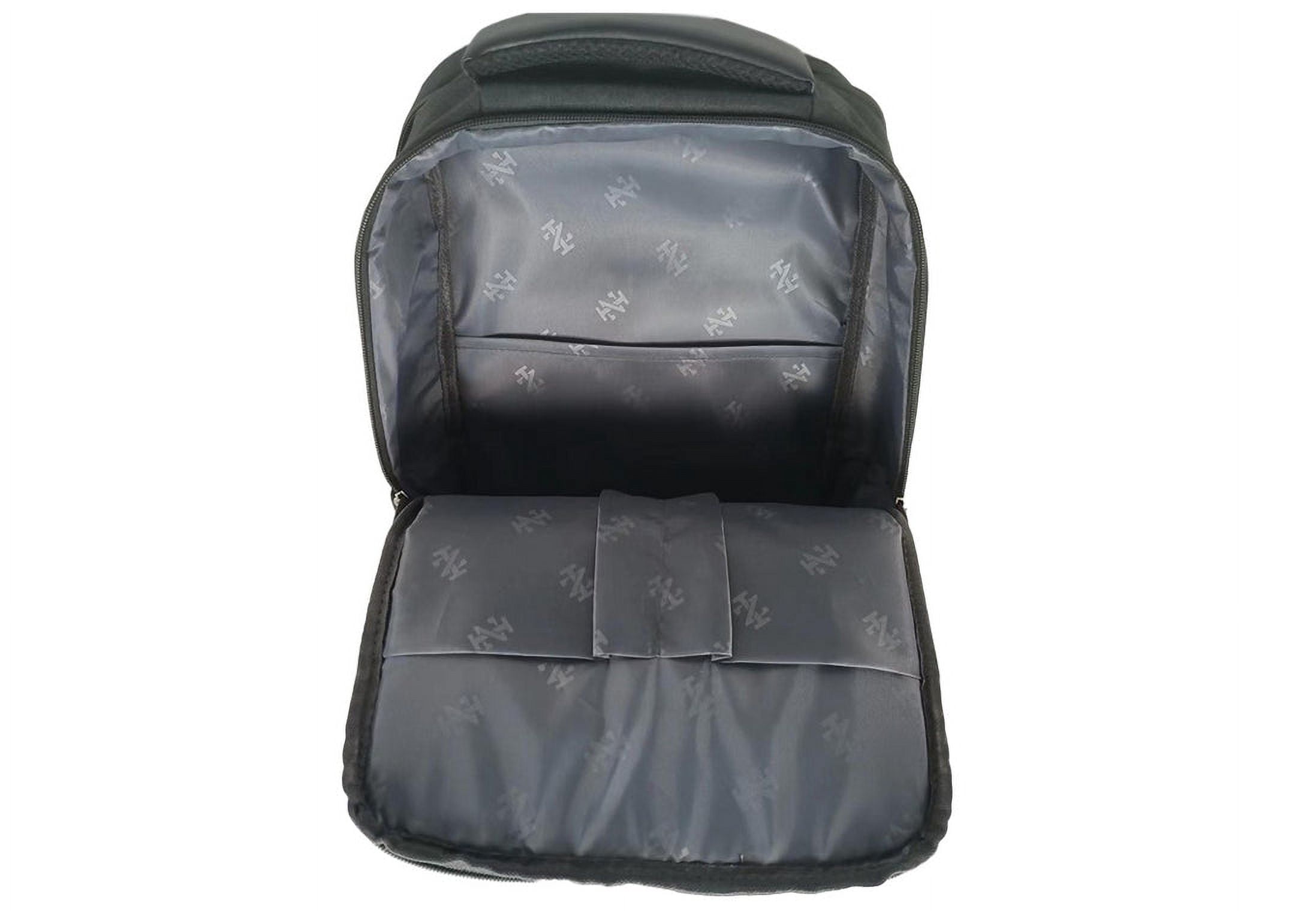 IZOD Penn Business Travel Slim Durable Laptop Backpack USB Charging Port Fits 16 Inch Laptop Notebook / Dark Grey