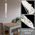 thumbnail image 2 of CIMAXIC Flowerpot Net Bag Flowerpot Net Bag Green Plant Hanging Basket Hanger Cotton Rope Hand-Woven Sling Net String Bag Flower Pot Holder Wall Decoration (Without Basket), 2 of 5