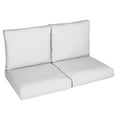 thumbnail image 3 of Sunbrella Sorra Home  Outdoor Loveseat Cushion Set 22.5 in W x 22.5 in D x 5 in H - Retain Snow, 3 of 5