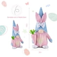 thumbnail image 5 of Easter Gnomes Decorations - 2 PCS Plush Bunny Handmade Swedish Tomte Doll Rabbit Gifts, Household Ornaments, 5 of 6