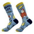 thumbnail image 2 of Men's Squatch Life Socks Funny Drunk Bigfoot Sasquatch Partying Joke Footwear, 2 of 7