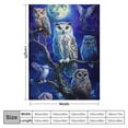 thumbnail image 4 of Orinice Owl Gifts for Women,Owl Blanket,Owl Gifts for Owl Lovers,Owl Throw Blanket for Couch Sofa Bed Living Dorm Room Home Decor 50X60inch Just a Girl Who Loves Owls Blanket 40x50in, 4 of 6