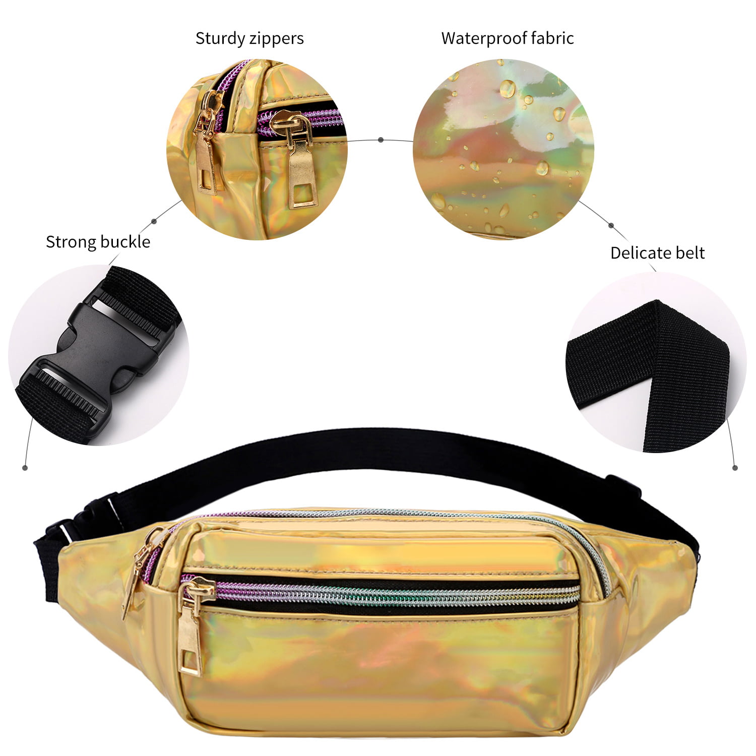 Waist Bag Fashion Adjustable Casual Portable Waist Pack Fanny Pack for Outdoor