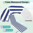 thumbnail image 4 of DTTRA Chaise Lounge Cushions Outdoor, 80 x 26 x 3 Inch, Waterproof Lounge Chair Cushion for Outdoor Furniture, Patio Lounger Pads with Removable Cover Ties Pillow for Pool, Garden Loungers, 4 of 7