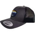 thumbnail image 3 of Great Smoky Mountains Trucker Hat with National Park Woven Patch (Grey/Black), 3 of 4