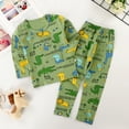 thumbnail image 2 of Hiijoy Infant Boys Pajama Sets Cartoon Print Long Sleeve T Shirt Pants Sleepwear Outfits, 2 of 3