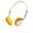 Orange, variant on LSLJS Headwore Wired Headphone Over Ear, Retro Style Headset, Adjustable Lightweight Binaural Stereo Headphone, On-Ear Three-dimensional Winding Headset Christmas Gifts for Office Home PC
