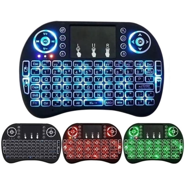 Mini Clavier Sans Fil Rechargeable 2,4 GHz avec Pavé Tactile