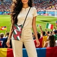 thumbnail image 1 of Mini Football Drawstring Bag Sports Sackpack for Soccer Games | Lightweight Nylon Shoulder Bag for Matches | Compact Carryall for Smartphone Keys Card At Stadiums Events, 1 of 6