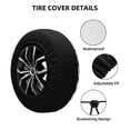 thumbnail image 2 of Haiem Spare Tire Cover , Wheel Cover with equipment for repair tools printed, Camper Spare Tire Cover Fit for Jeep Wrangler Rv SUV Truck Travel Trailer-16 inch, 2 of 6