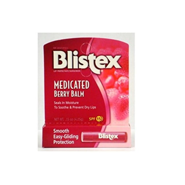 blistex lip protectant/sunscreen medicated berry balm spf 15, 0.15 oz