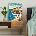 thumbnail image 5 of Coastal Town Canvas Wall Art Print，Perfect for Living Room，Bedroom，Bathroom，Office，and Hotel Decoration., 5 of 8